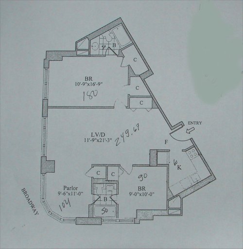 30 Lincoln PLaza floor plan